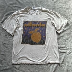 Gildan White Atlanta Graphic Tee